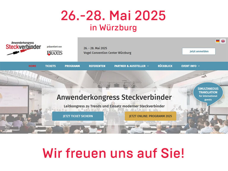 Ankündigung IMO beim Anwenderkongress Steckverbinder