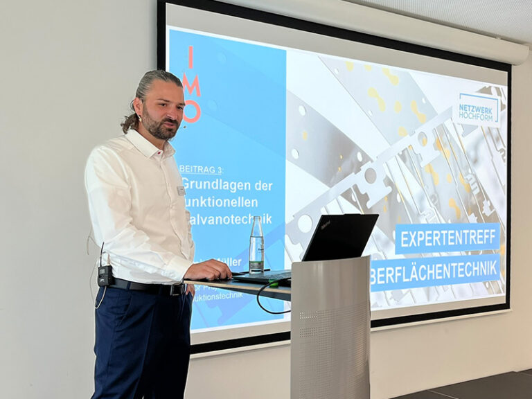 Expertentreff Oberflächentechnik ZPT Pforzheim Armin Müller IMO