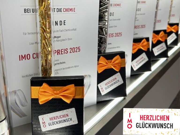 IMO Chemiepreis 2025 an 5 Schülerinnen und Schüler vergeben