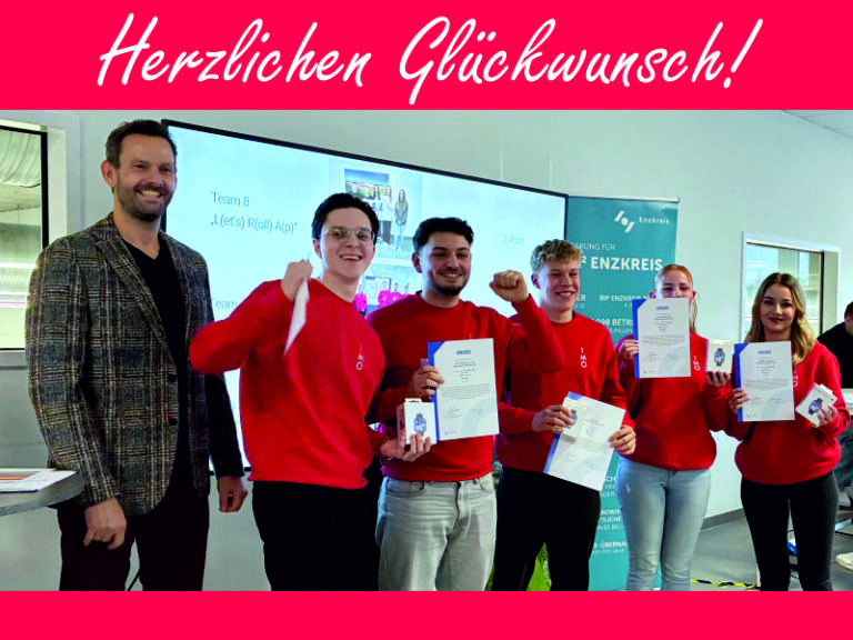 Platz 1 für IMO-Azubis Erfolg beim Unternehmensplanspiel „Like A Boss“