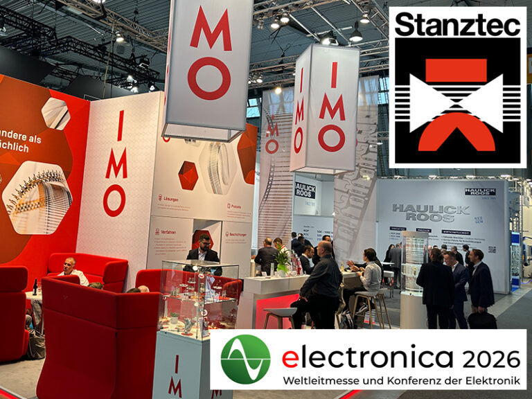 Messevorschau 2026: IMO zeigt Präsenz auf Fachmessen Stanztec und electronica